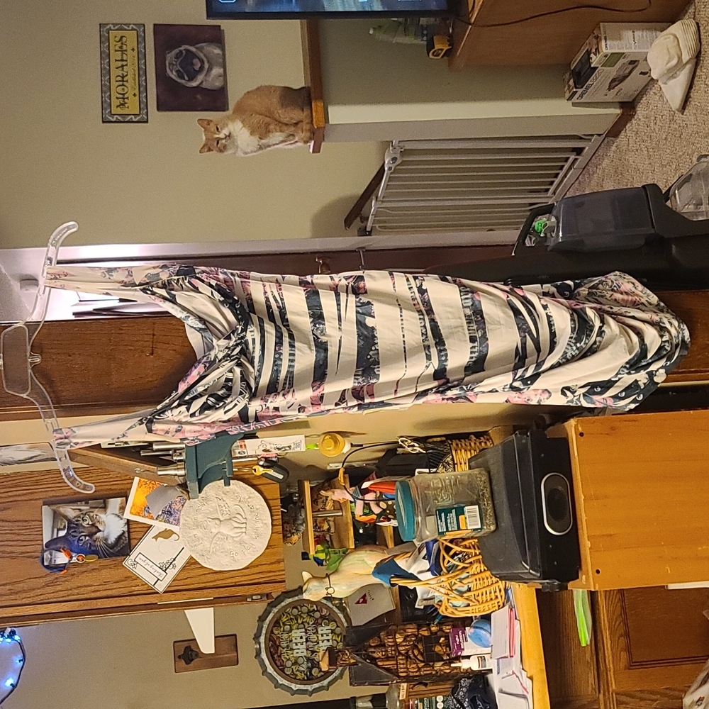 Kala womens fitted mini skater dress